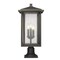 Z-Lite Aspen 3 Light Outdoor Pier Mounted Fixture, Oil Rubbed Bronze And Clear Seedy 554PHXLR-533PM-ORB - alternate 5